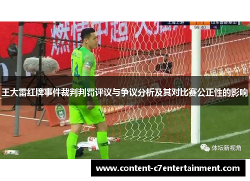 王大雷红牌事件裁判判罚评议与争议分析及其对比赛公正性的影响