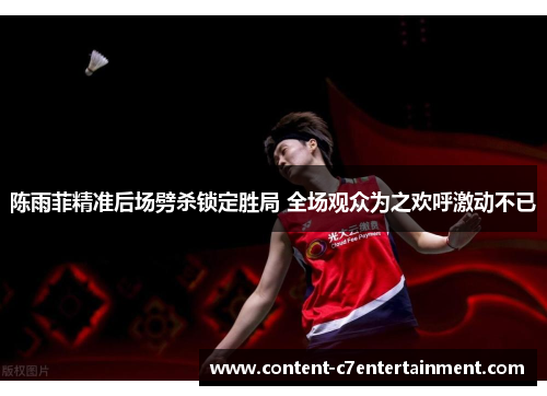 陈雨菲精准后场劈杀锁定胜局 全场观众为之欢呼激动不已 陈雨菲精准后场劈杀锁定胜局 全场观众为之欢呼激动不已